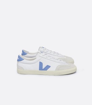 Tenis Bajos Veja Volley Lona Hombre Blancos Azules | EYD2942AS