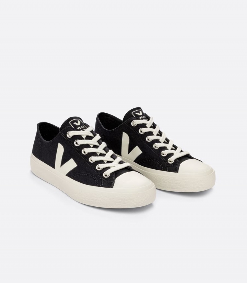 Tenis Bajos Veja Wata II Low Lona Hombre Negros | FBE1040XJ